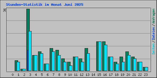 Stunden-Statistik im Monat Juni 2025