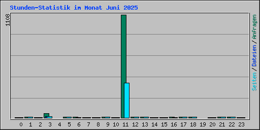 Stunden-Statistik im Monat Juni 2025