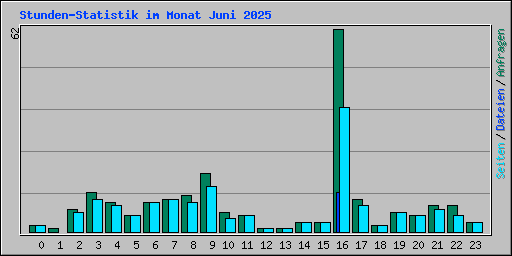 Stunden-Statistik im Monat Juni 2025