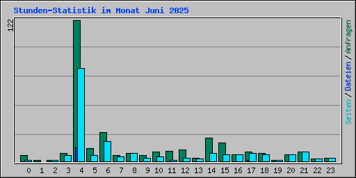 Stunden-Statistik im Monat Juni 2025