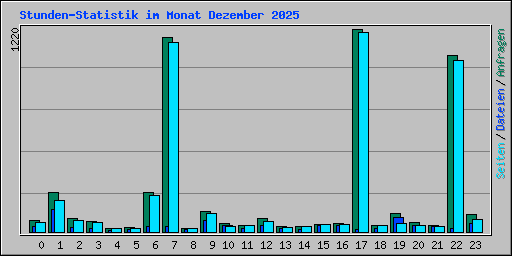 Stunden-Statistik im Monat Dezember 2025