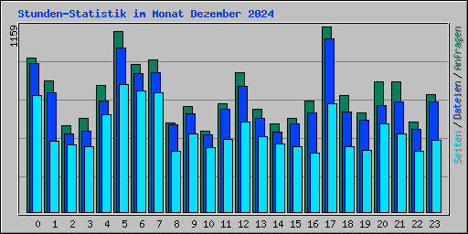 Stunden-Statistik im Monat Dezember 2024