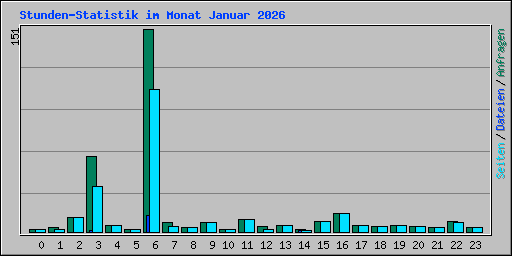 Stunden-Statistik im Monat Januar 2026