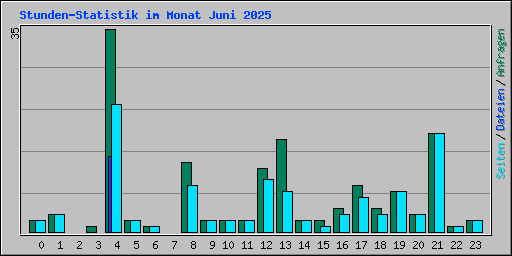 Stunden-Statistik im Monat Juni 2025