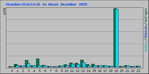 Stunden-Statistik im Monat Dezember 2025