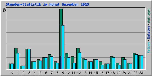 Stunden-Statistik im Monat Dezember 2025