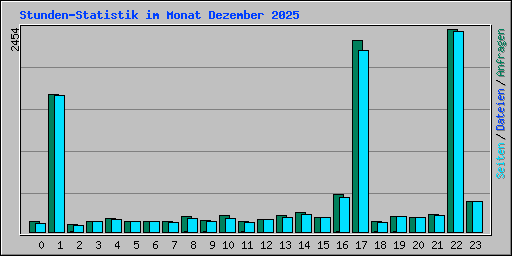 Stunden-Statistik im Monat Dezember 2025