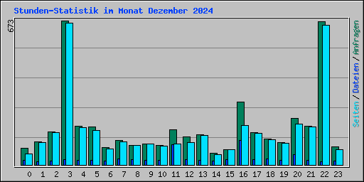 Stunden-Statistik im Monat Dezember 2024