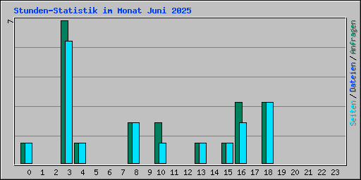 Stunden-Statistik im Monat Juni 2025