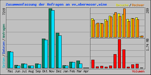 Zusammenfassung der Anfragen an vv.obermoser.wine
